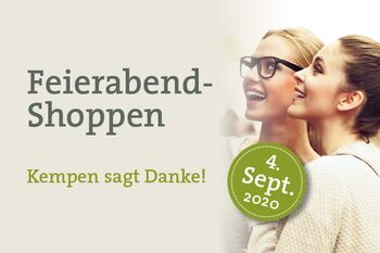 Feierabend-Shoppen am 4. September
