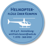 Helikopter-Flug über Kempen
