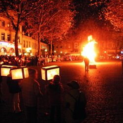 Martinsfeuer auf dem Buttermarkt, © Rainer Hamm