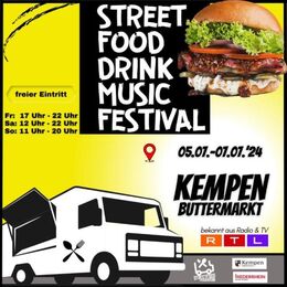 Street Food Drink Music Festival Kempen