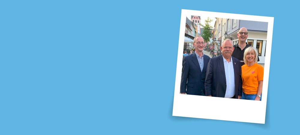 Werbering-Vorstand (vlnr.): Rainer Hamm (Geschäftsführer), Armin Horst (1. Vorsitzender), Markus Claaßen (2. Vorsitzender) und Silke Zanetti (geschäftsführendes Vorstandsmitglied)