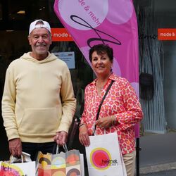 Bij "Andiamo - mode & mehr" in de Burgstraße ...